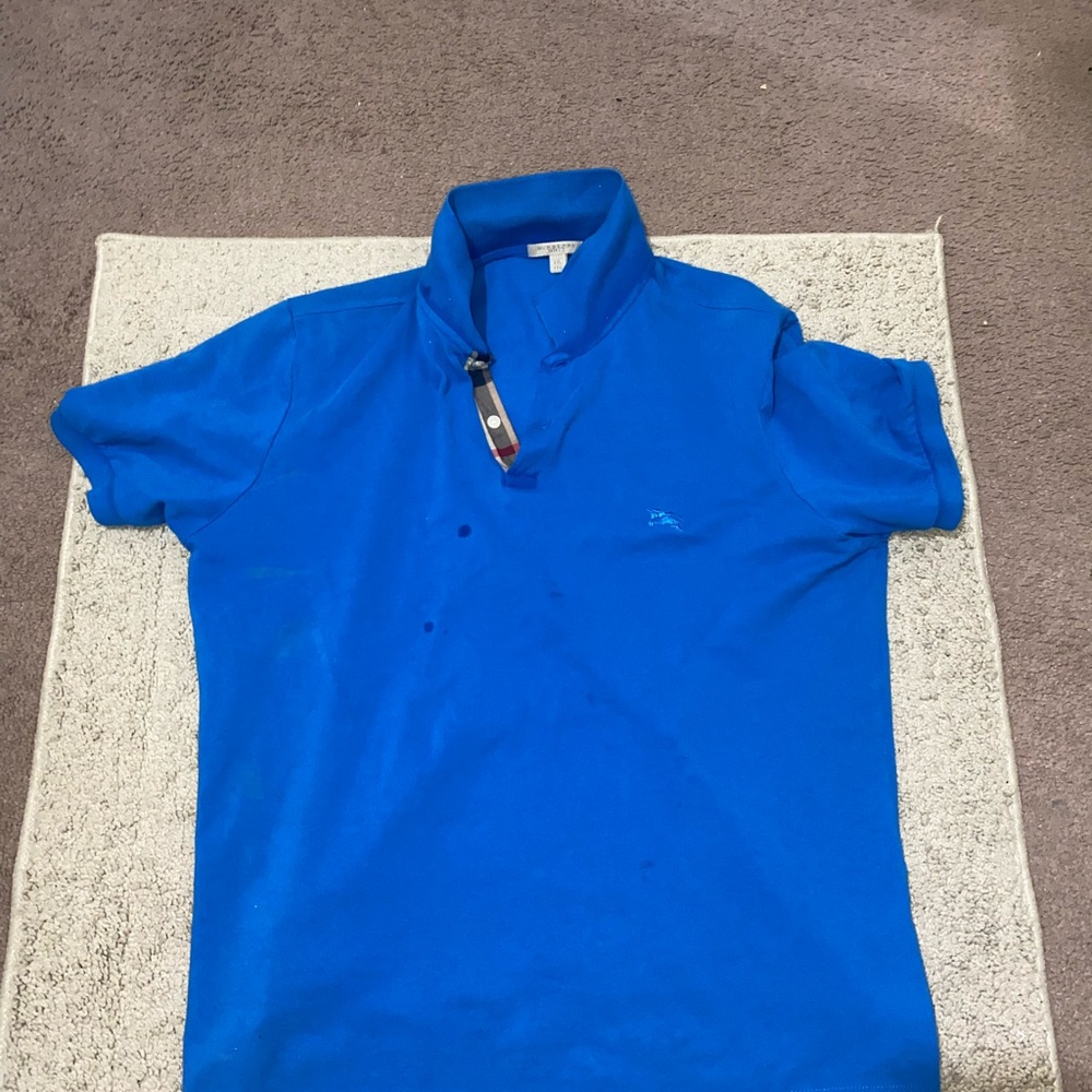 Burberry Blue Polo Shirt